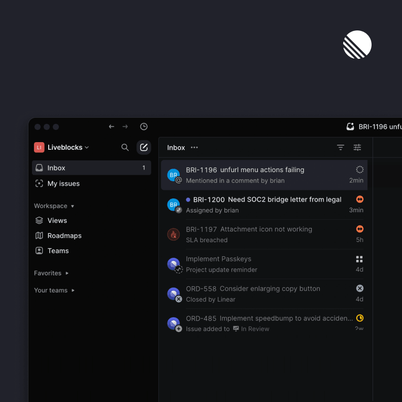 Inbox like Linear